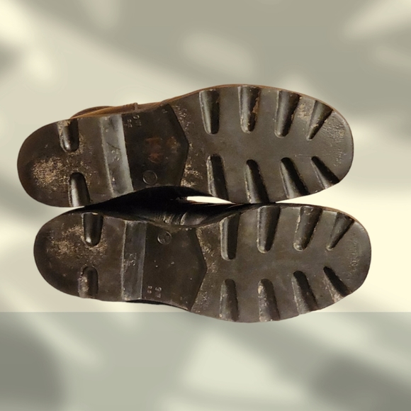 Men Vintage Leather Black Combat Boots Size 9W/Men Army Boots/ Men Military Boot - Picture 10 of 10